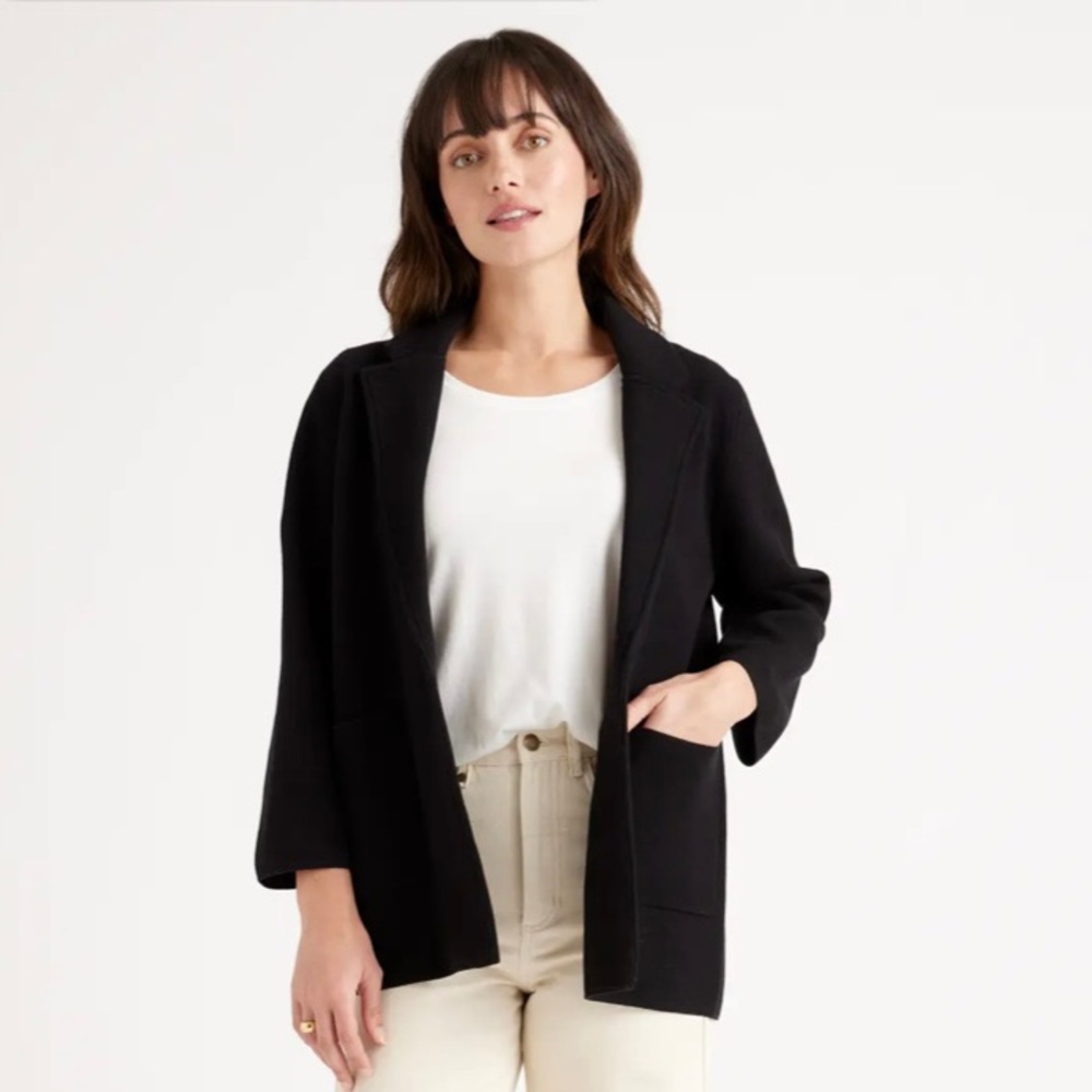 Quince Organic Knit Blazer
